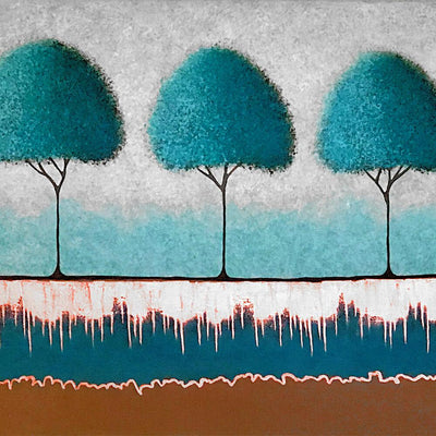 Teal Trees by Lisa
