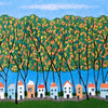 Tiny Town Under The Autumn Trees No.1 by Lisa France Judd