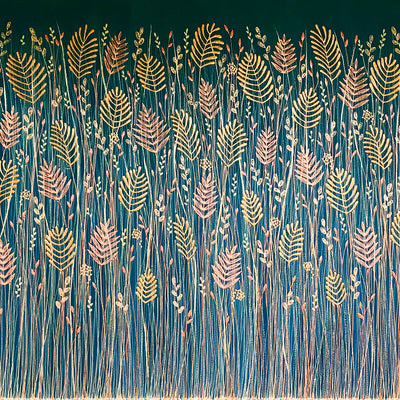 Where The Wild Things Grow - Original Textured Acrylic Nature Painting 183cm x 92cm
