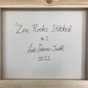 SOLD Zen Rocks Stacked no.2 - Original Acrylic Painting - 50.5cm x 121.5cm